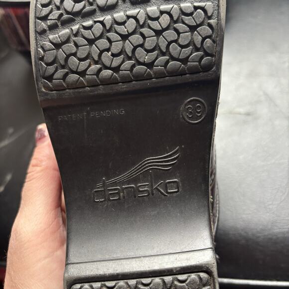 Dansko 39 (8.5-9) Multicolored Slip On Clog Leather Womens. EUC Nursing Comfort - Picture 5 of 5